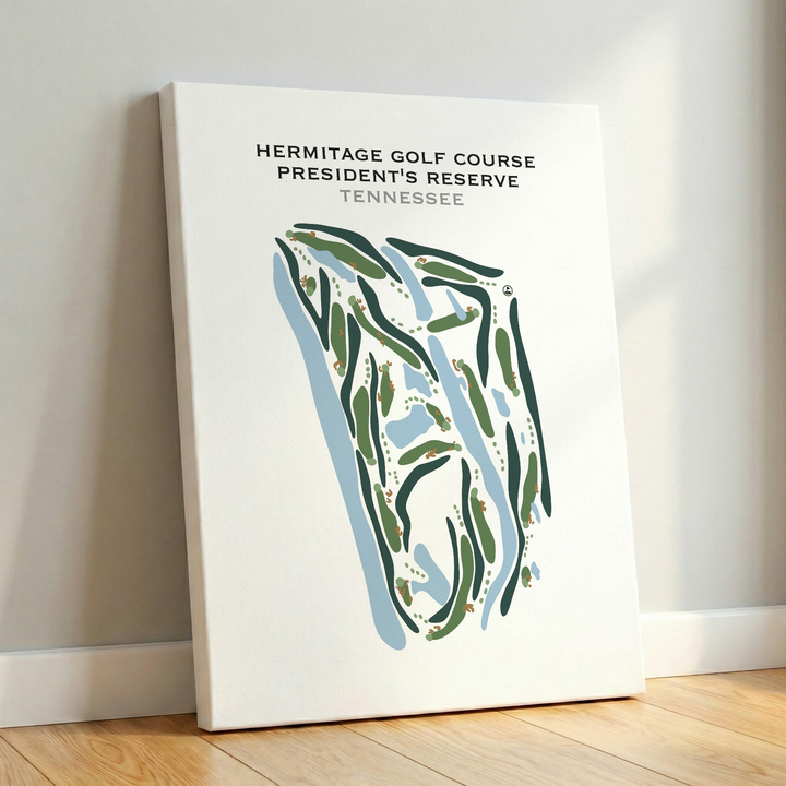 Hermitage Golf Course President's Reserve, Tennessee - Printed Golf Courses