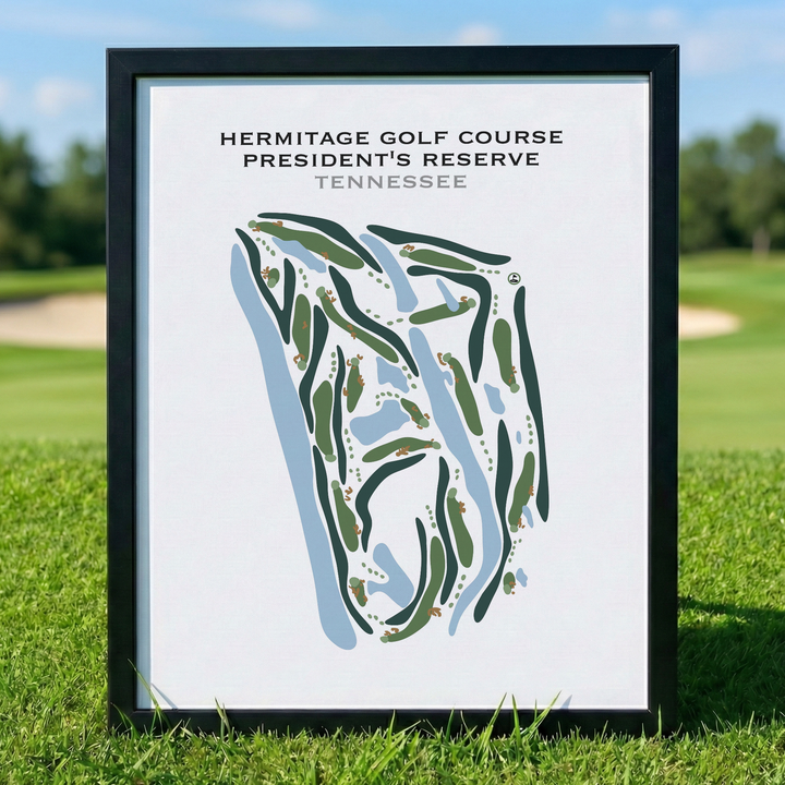 Hermitage Golf Course President's Reserve, Tennessee - Printed Golf Courses
