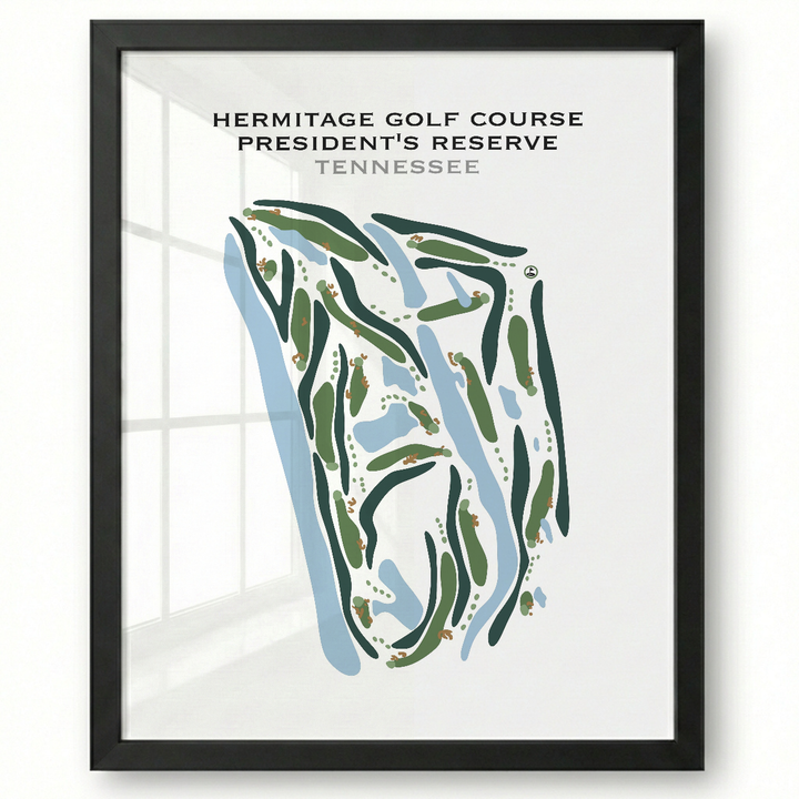 Hermitage Golf Course President's Reserve, Tennessee - Printed Golf Courses