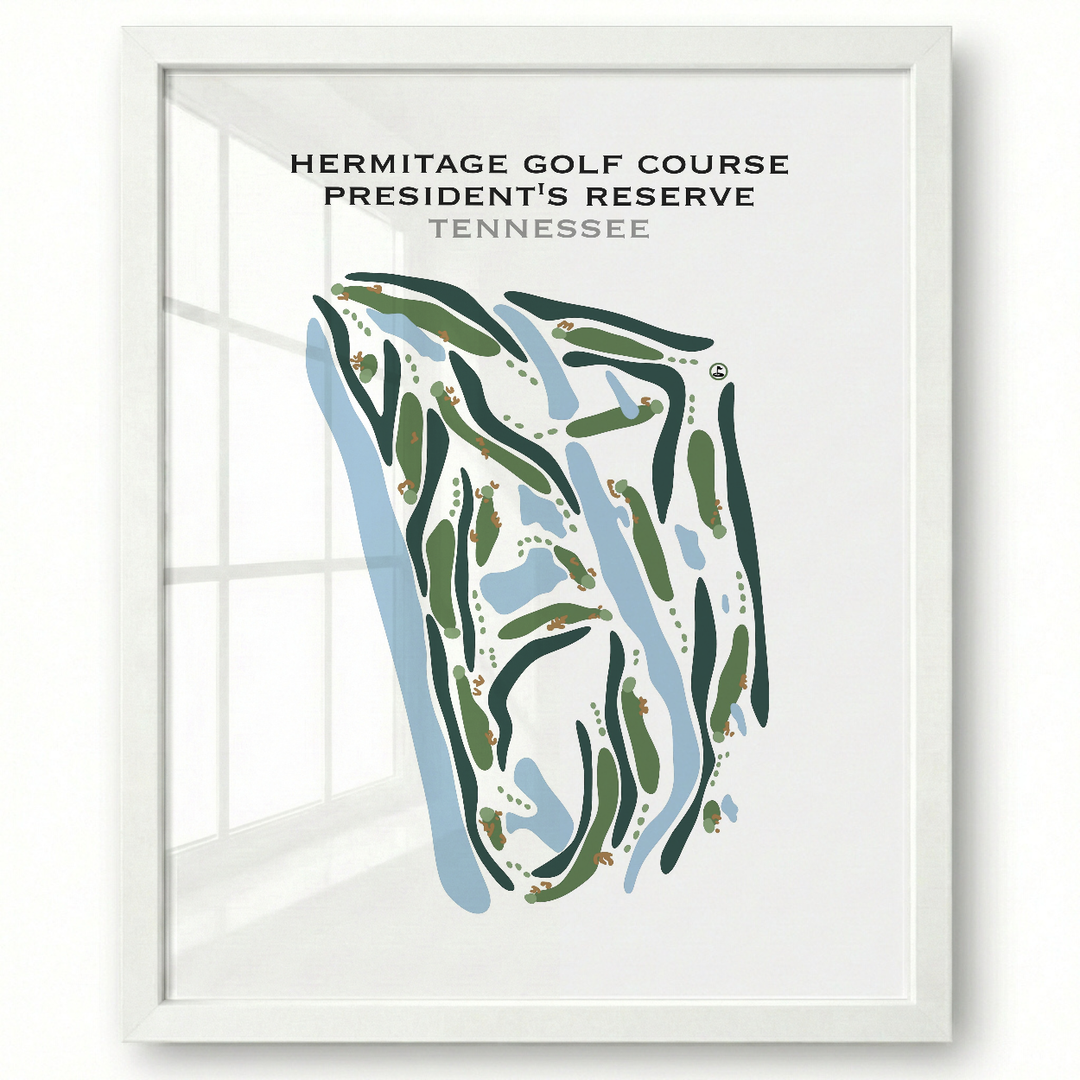 Hermitage Golf Course President's Reserve, Tennessee - Printed Golf Courses