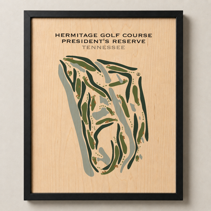 Hermitage Golf Course President's Reserve, Tennessee - Printed Golf Courses