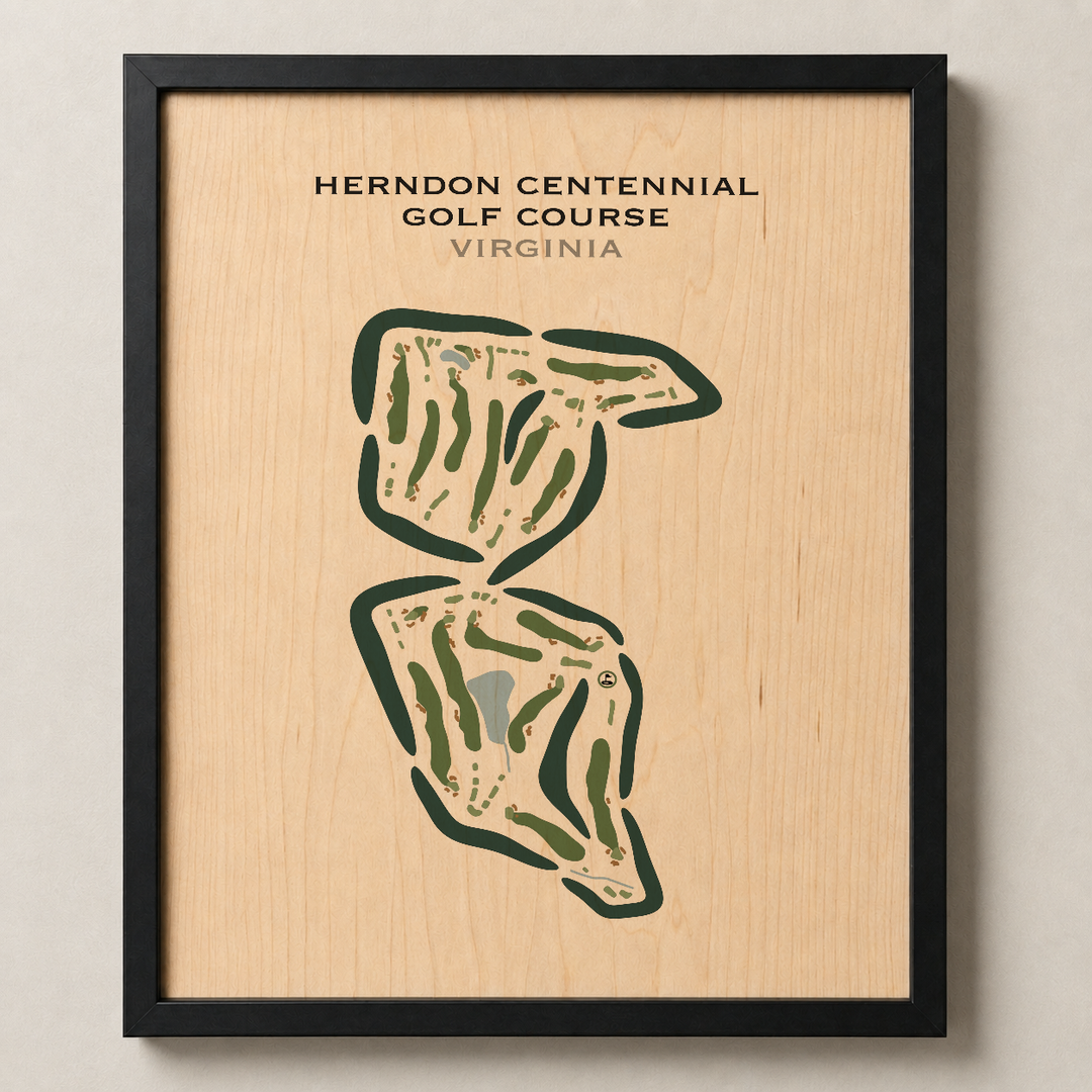 Herndon Centennial Golf Course, Virginia - Printed Golf Course