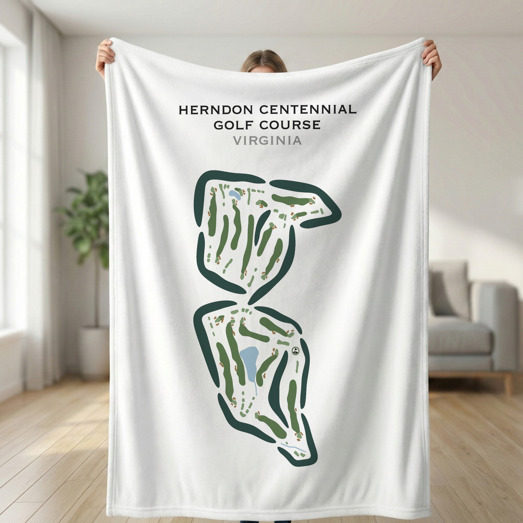 Herndon Centennial Golf Course, Virginia - Printed Golf Course