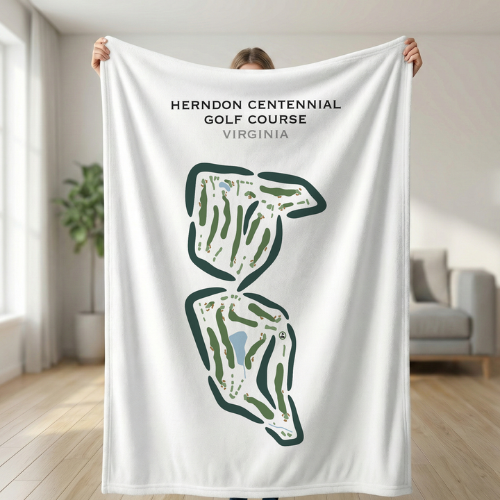 Herndon Centennial Golf Course, Virginia - Printed Golf Course