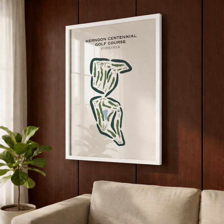 Herndon Centennial Golf Course, Virginia - Printed Golf Course