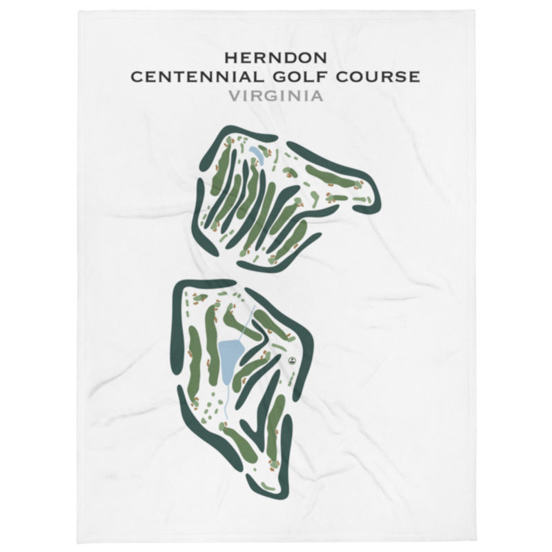 Herndon Centennial Golf Course, Virginia - Printed Golf Course