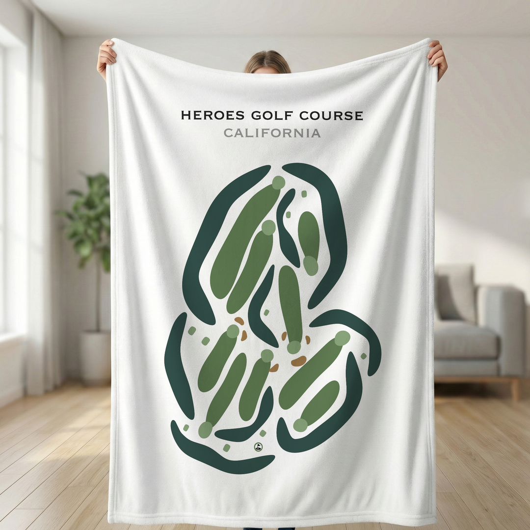 Heroes Golf Course, California - Printed Golf Courses