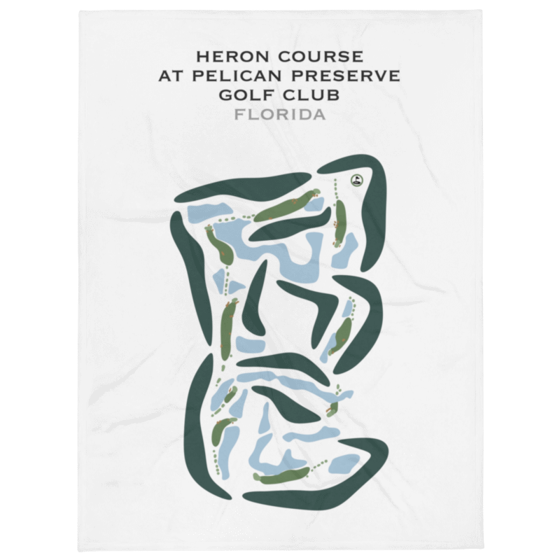 Heron Golf Course at Pelican Preserve Golf Club, Florida - Printed Golf Courses