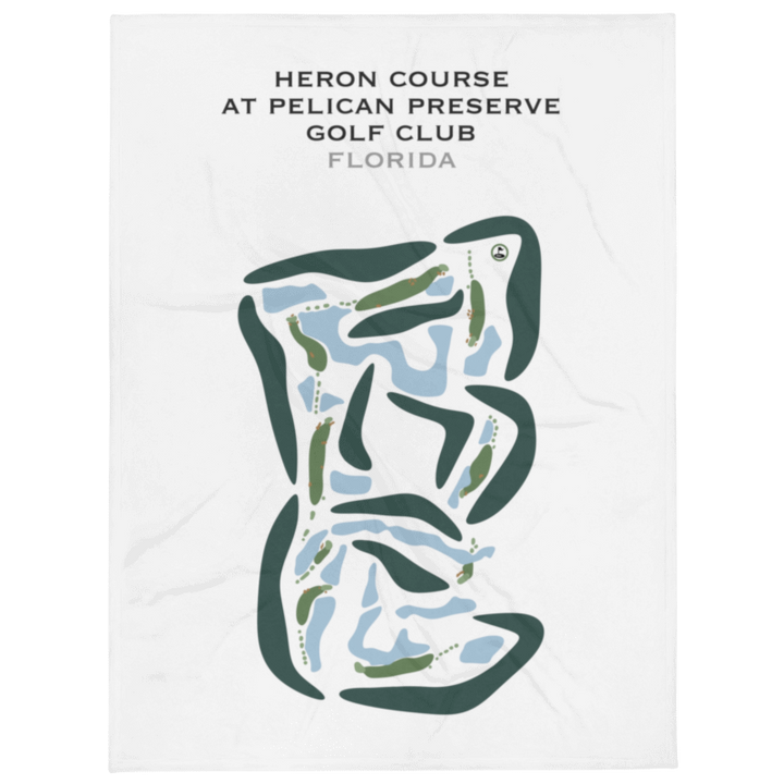 Heron Golf Course at Pelican Preserve Golf Club, Florida - Printed Golf Courses