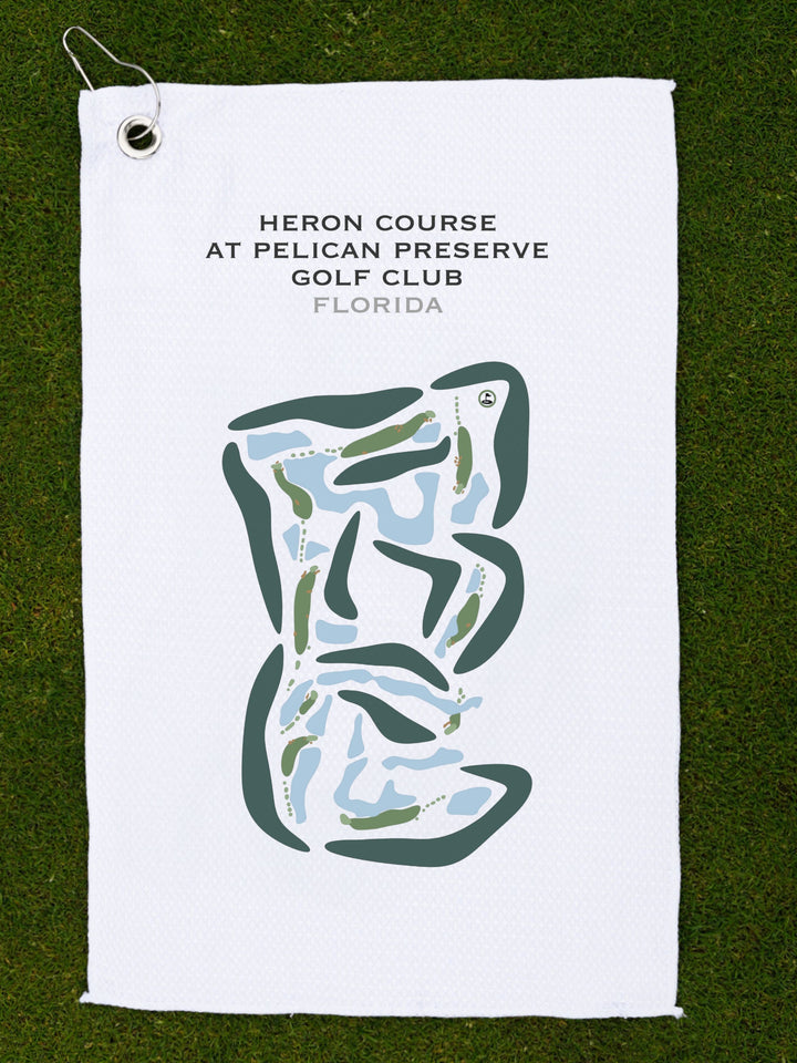 Heron Golf Course at Pelican Preserve Golf Club, Florida - Printed Golf Courses