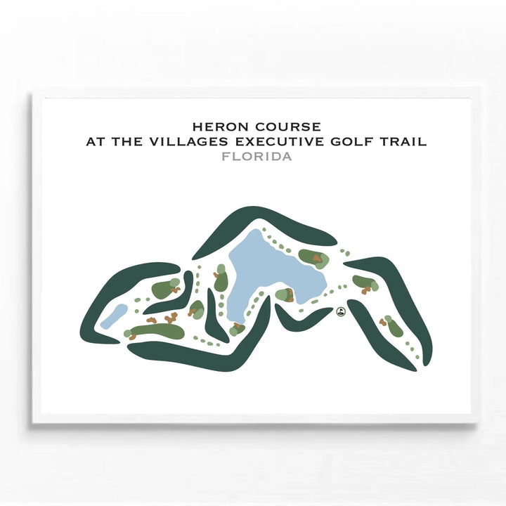 Heron Course at The Villages Executive Golf Trail, Florida - Printed Golf Courses