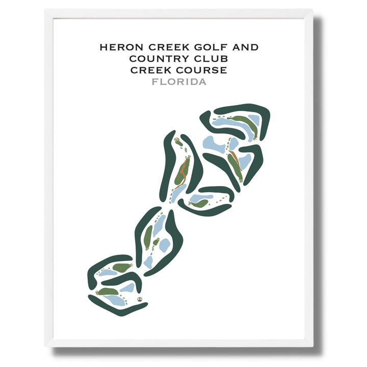 Heron Creek Golf & Country Club, Creek Course, Florida - Printed Golf Courses