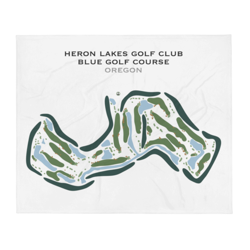 Heron Lakes Golf Club, Blue Course, Oregon - Printed Golf Course