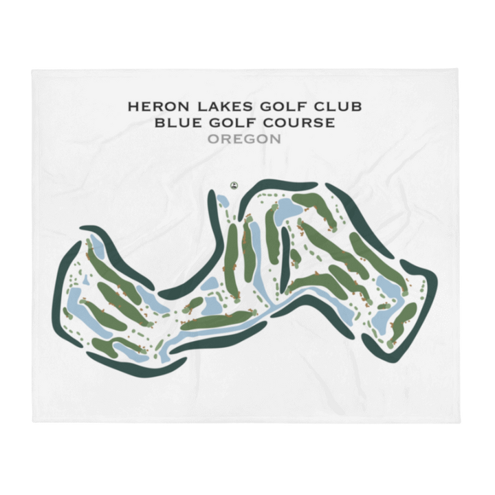 Heron Lakes Golf Club, Blue Course, Oregon - Printed Golf Course