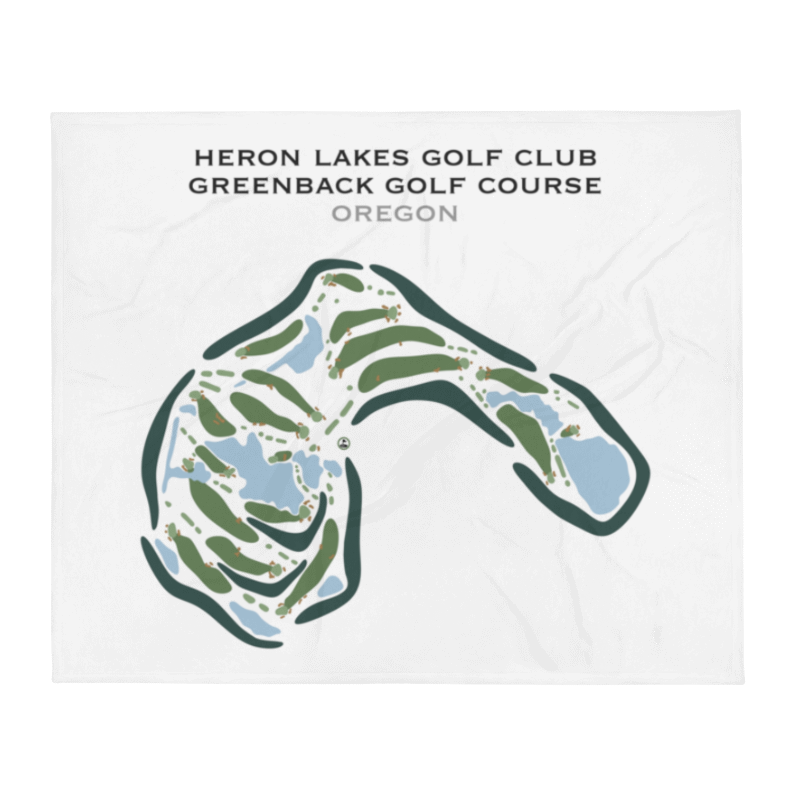 Heron Lakes Golf Club, Greenback Golf Course, Oregon - Printed Golf Course