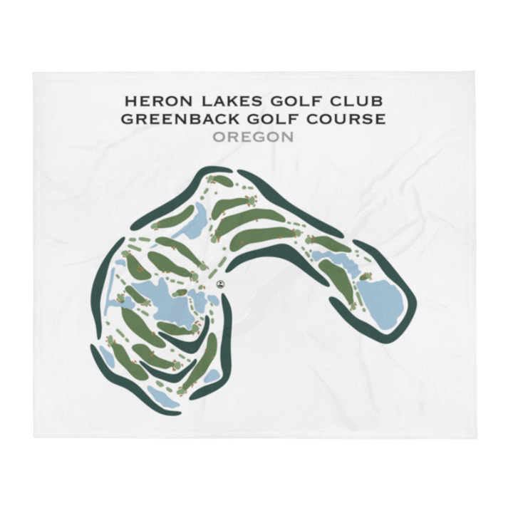 Heron Lakes Golf Club, Greenback Golf Course, Oregon - Printed Golf Course