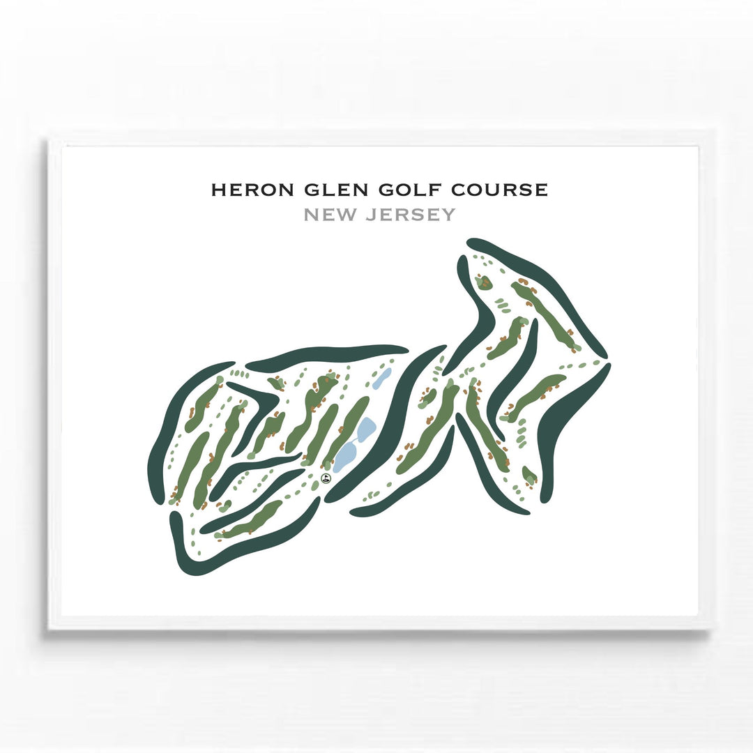 Heron Glen Golf Course, New Jersey - Printed Golf Courses