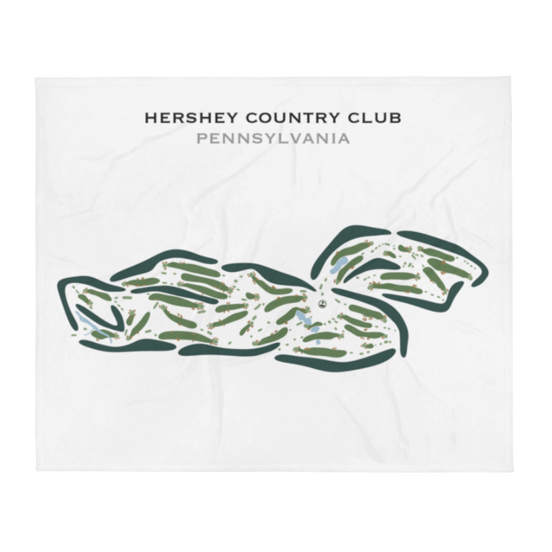 Hershey Country Club, Pennsylvania - Printed Golf Course