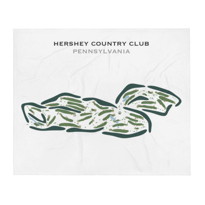 Hershey Country Club, Pennsylvania - Printed Golf Course