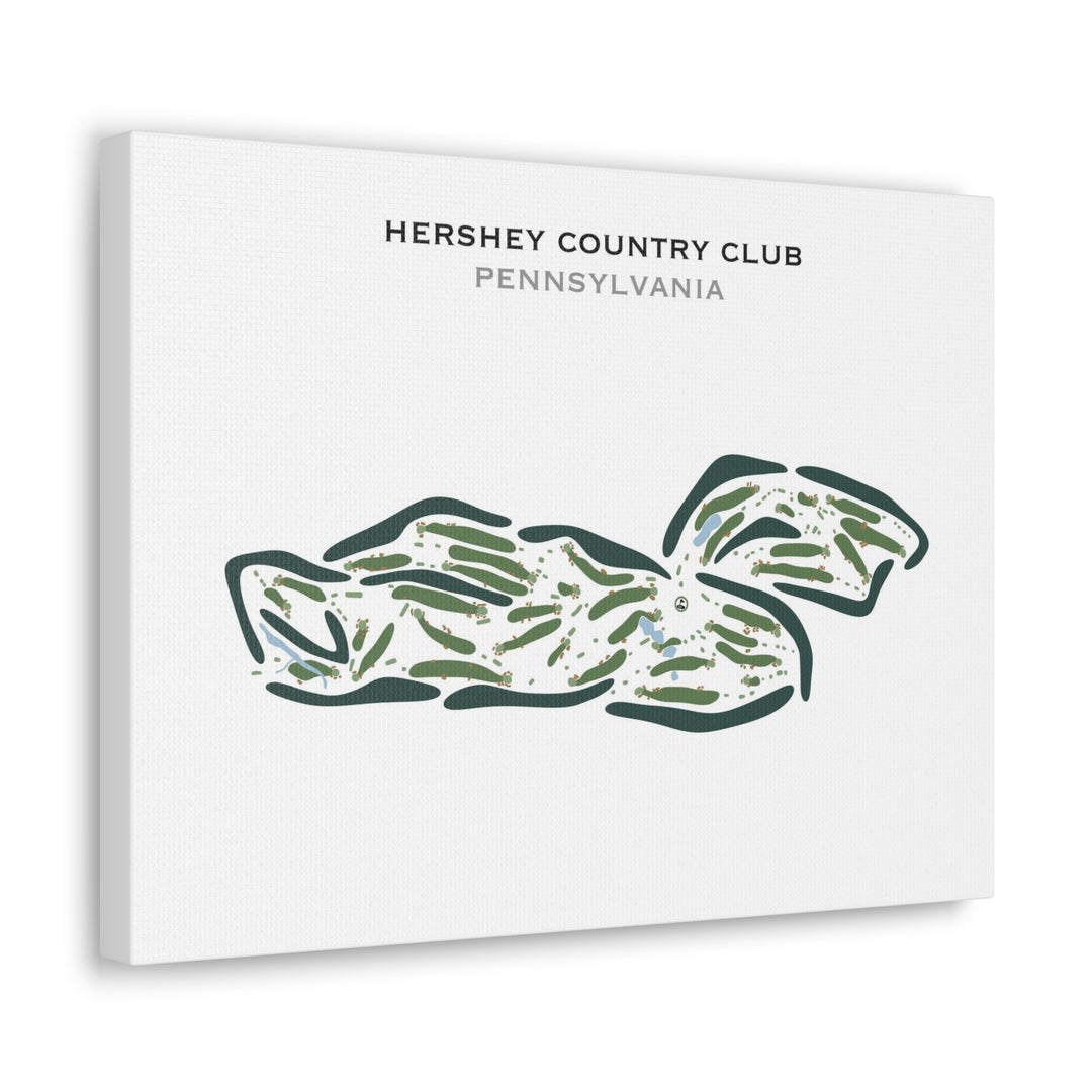 Hershey Country Club, Pennsylvania - Printed Golf Course