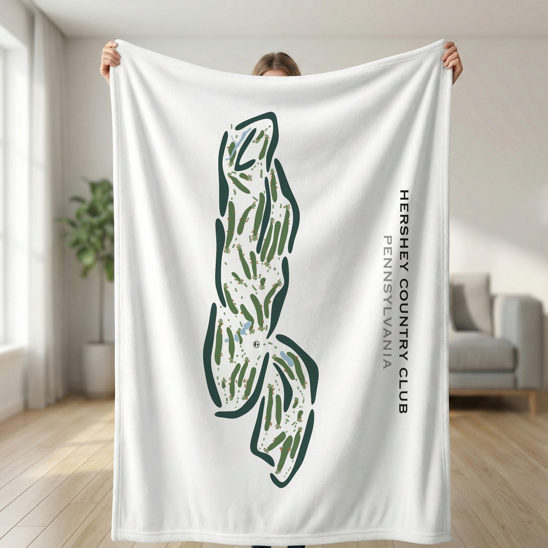 Hershey Country Club, Pennsylvania - Printed Golf Course