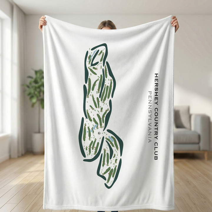 Hershey Country Club, Pennsylvania - Printed Golf Course