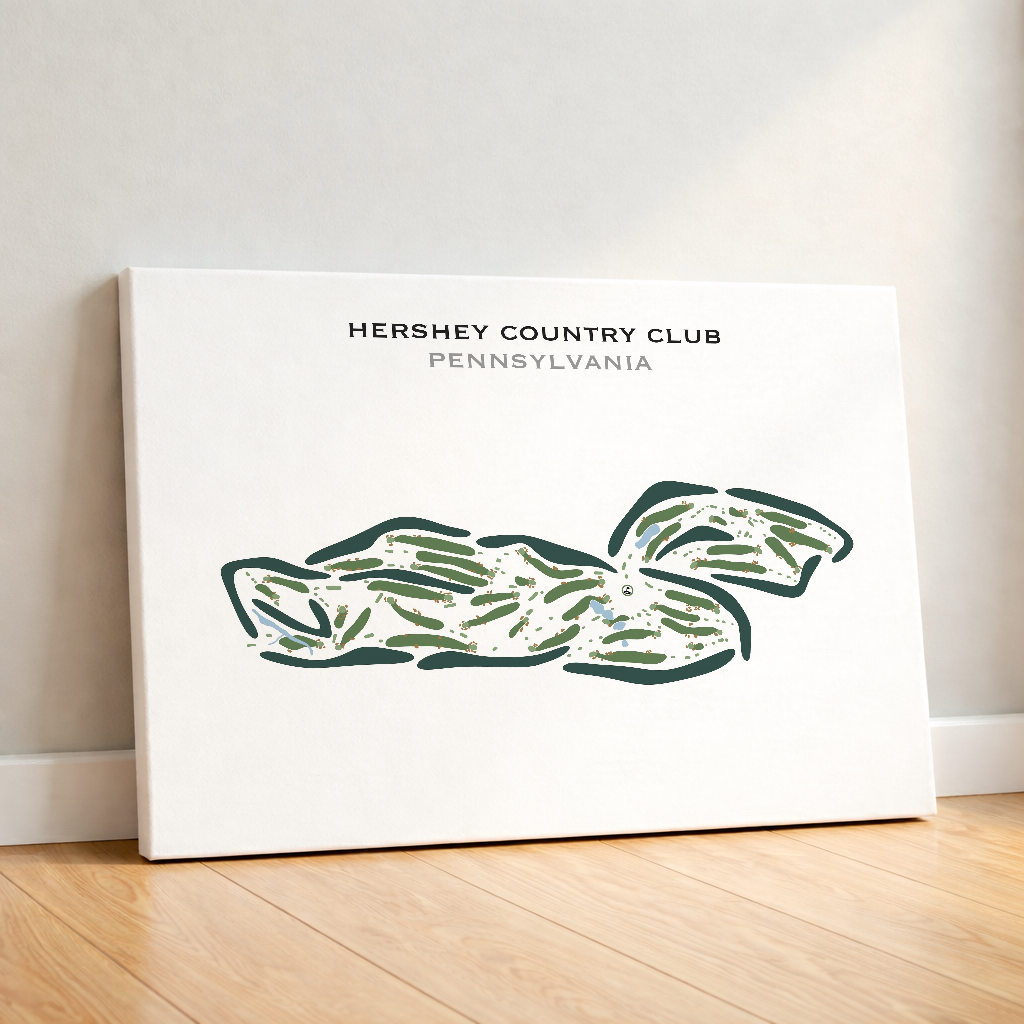 Hershey Country Club, Pennsylvania - Printed Golf Course
