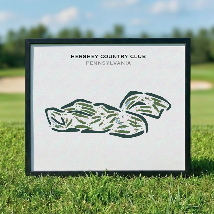 Hershey Country Club, Pennsylvania - Printed Golf Course
