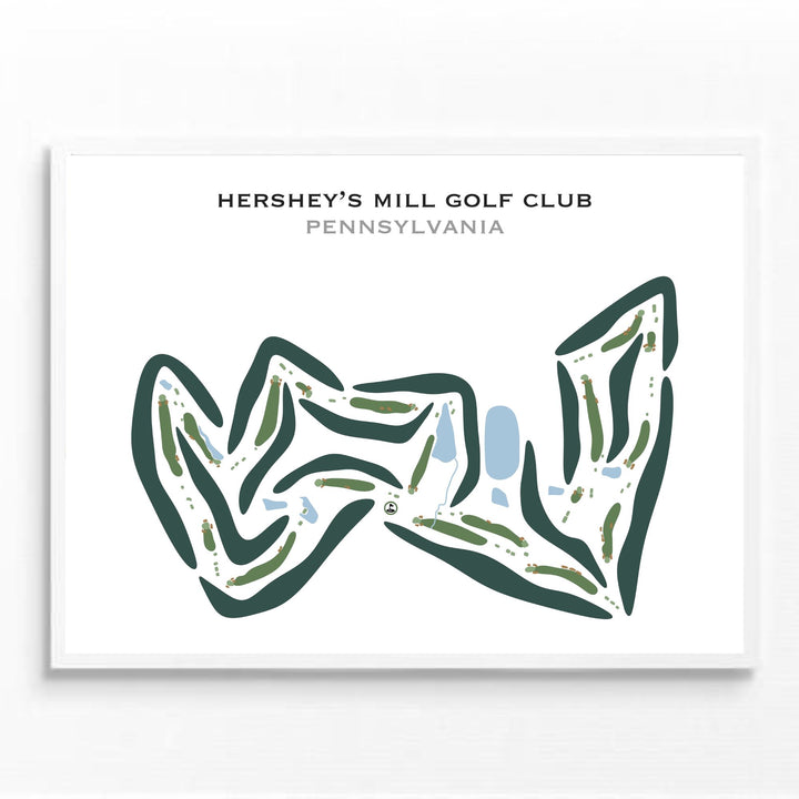 Hershey's Mill Golf Club, Pennsylvania - Printed Golf Courses