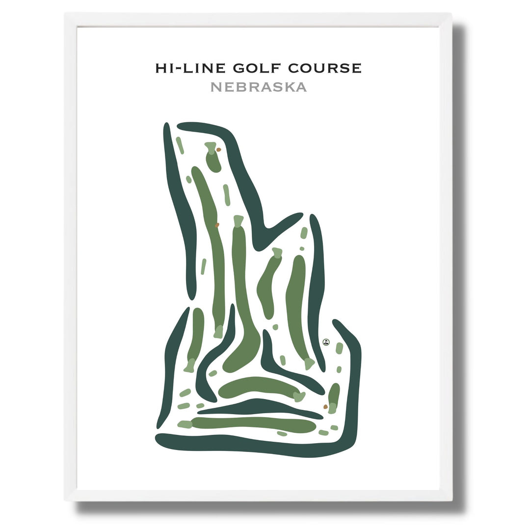 Hi-Line Golf Course, Nebraska - Printed Golf Courses
