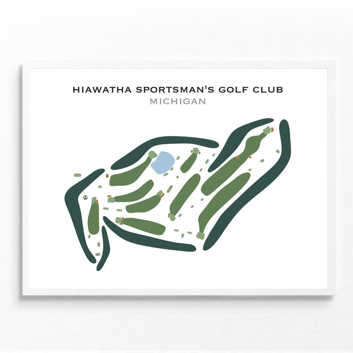 Hiawatha Sportsman's Golf Club, Michigan - Printed Golf Courses