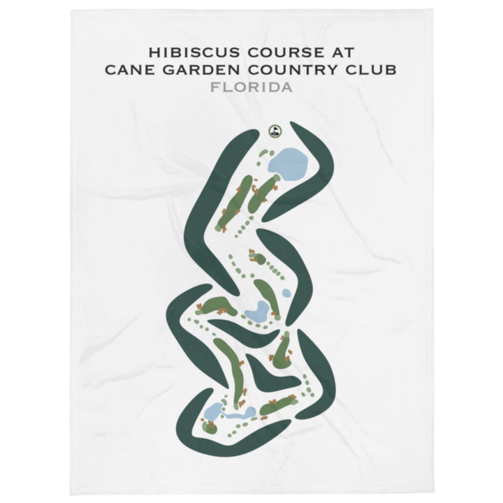 Hibiscus Course at Cane Garden Country Club, Florida - Printed Golf Courses