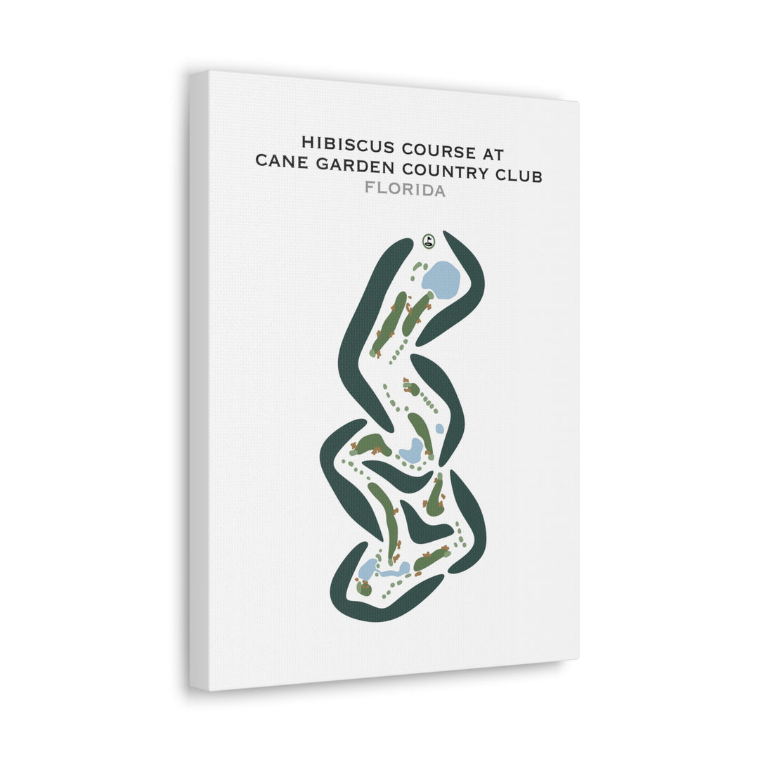 Hibiscus Course at Cane Garden Country Club, Florida - Printed Golf Courses