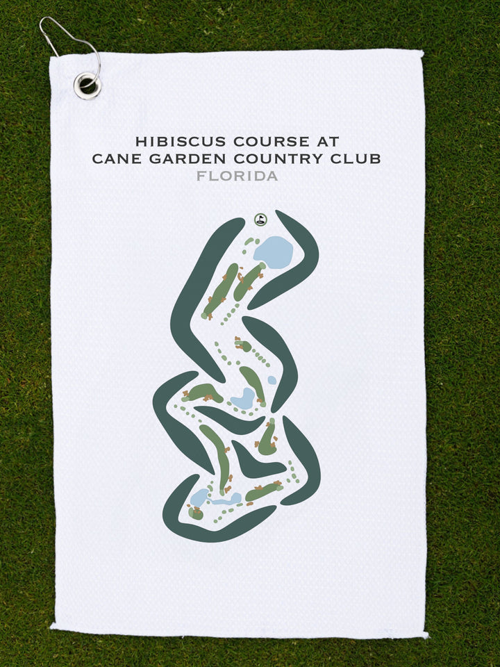 Hibiscus Course at Cane Garden Country Club, Florida - Printed Golf Courses