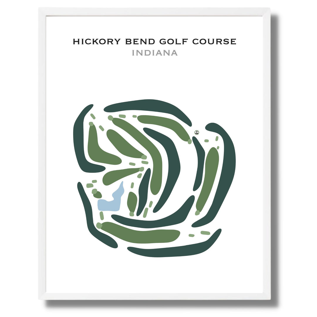 Hickory Bend Golf Course, Indiana - Printed Golf Course