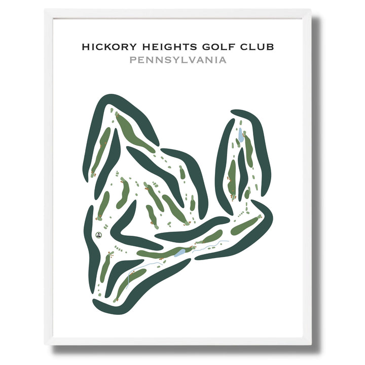 Hickory Heights Golf Club, Pennsylvania - Printed Golf Courses
