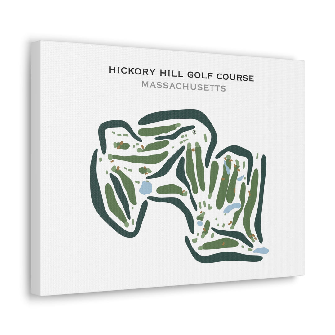 Hickory Hill Golf Course, Massachusetts - Printed Golf Courses