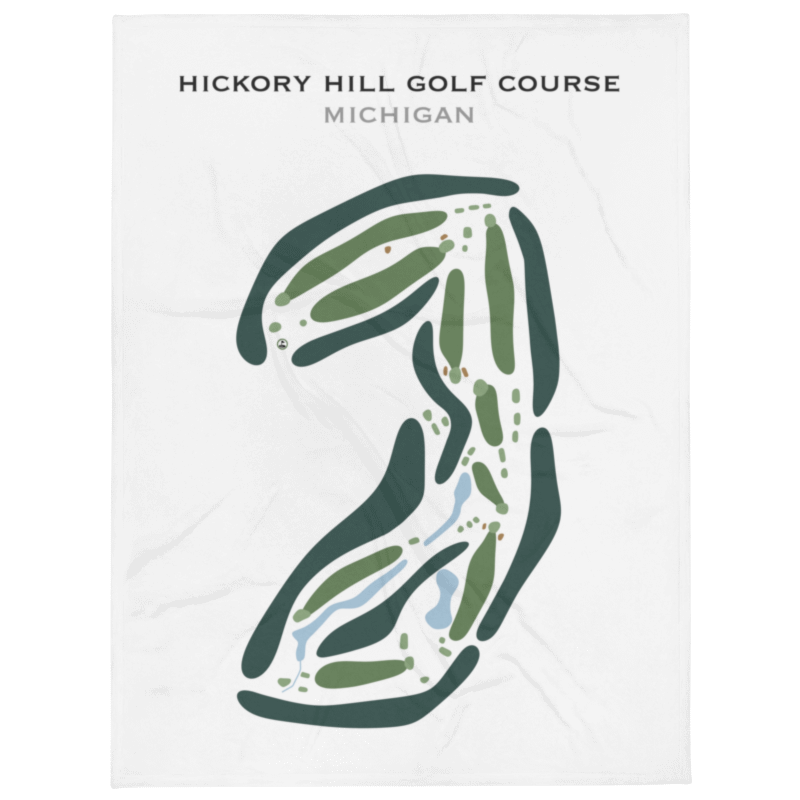 Hickory Hill Golf Course, Michigan - Printed Golf Courses