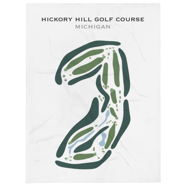 Hickory Hill Golf Course, Michigan - Printed Golf Courses