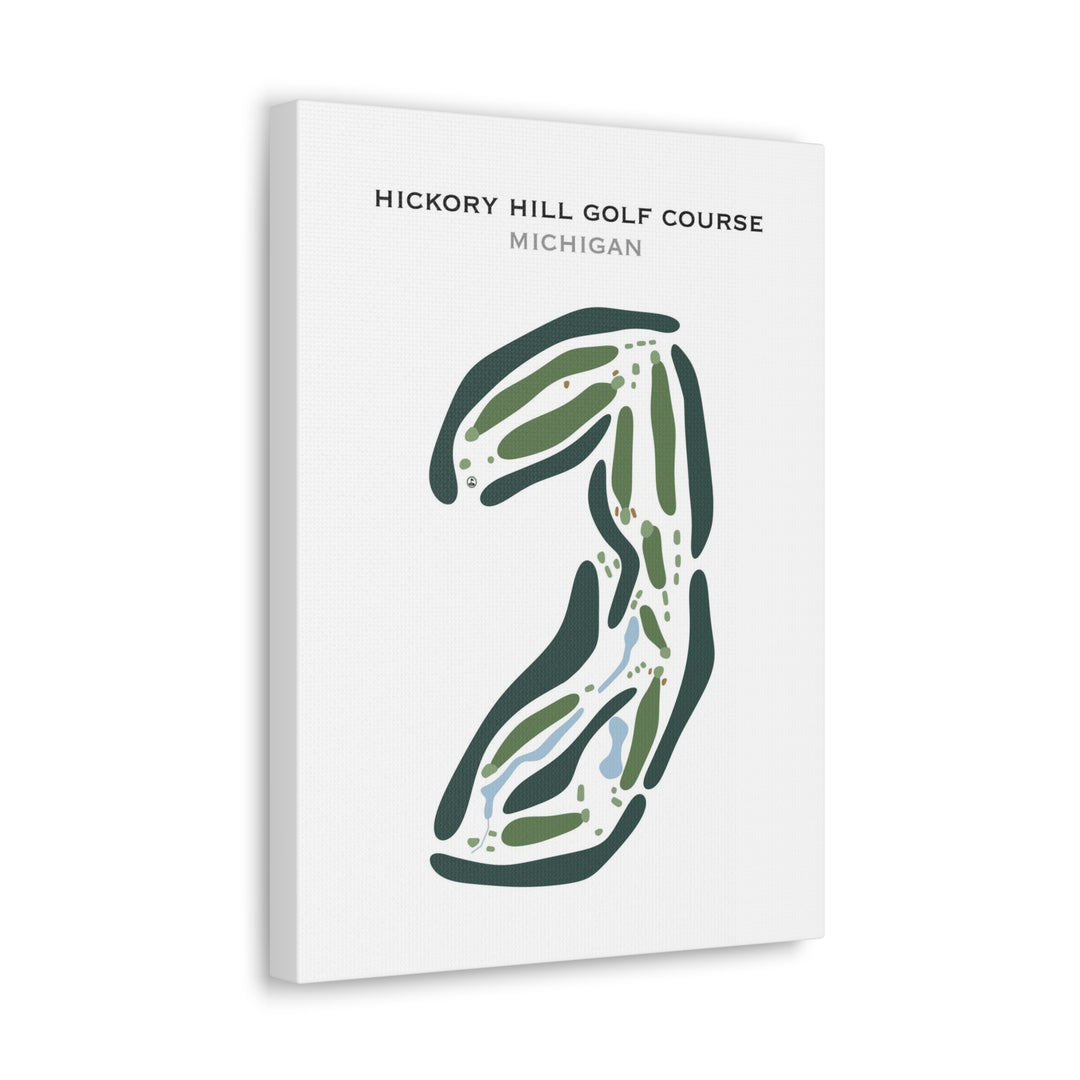 Hickory Hill Golf Course, Michigan - Printed Golf Courses