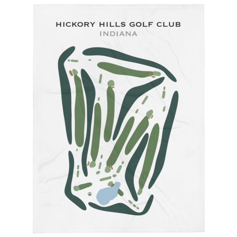 Hickory Hills Golf Club, Indiana - Printed Golf Course