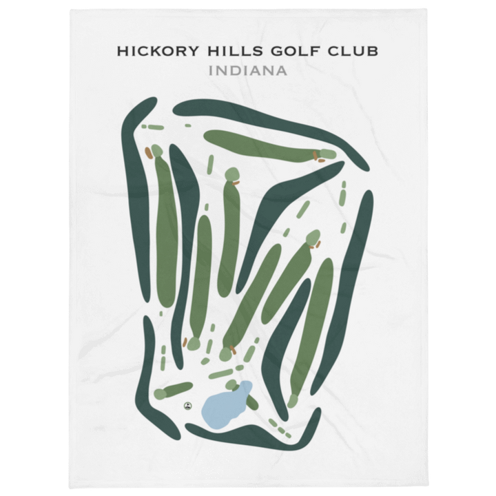 Hickory Hills Golf Club, Indiana - Printed Golf Course