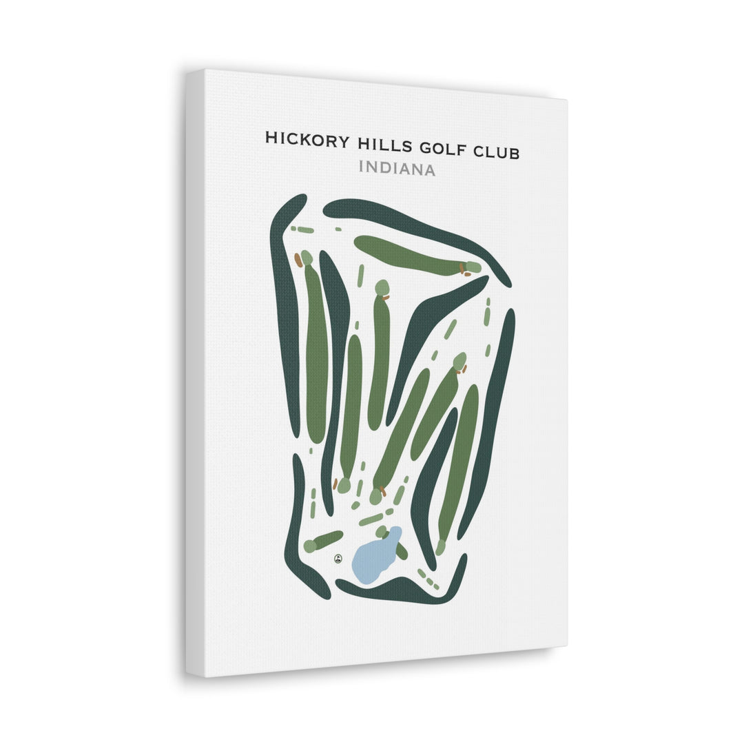 Hickory Hills Golf Club, Indiana - Printed Golf Course