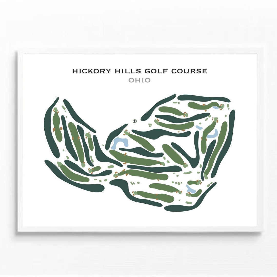 Hickory Hills Golf Course, Ohio - Printed Golf Course