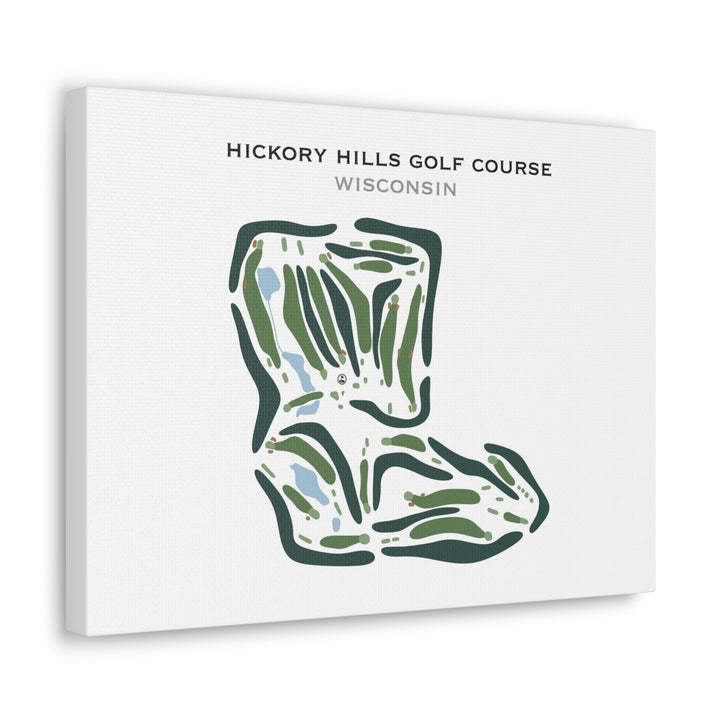 Hickory Hills Golf Course, Wisconsin - Printed Golf Course