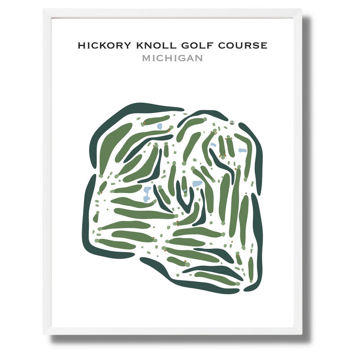 Hickory Knoll Golf Course, Michigan - Printed Golf Courses