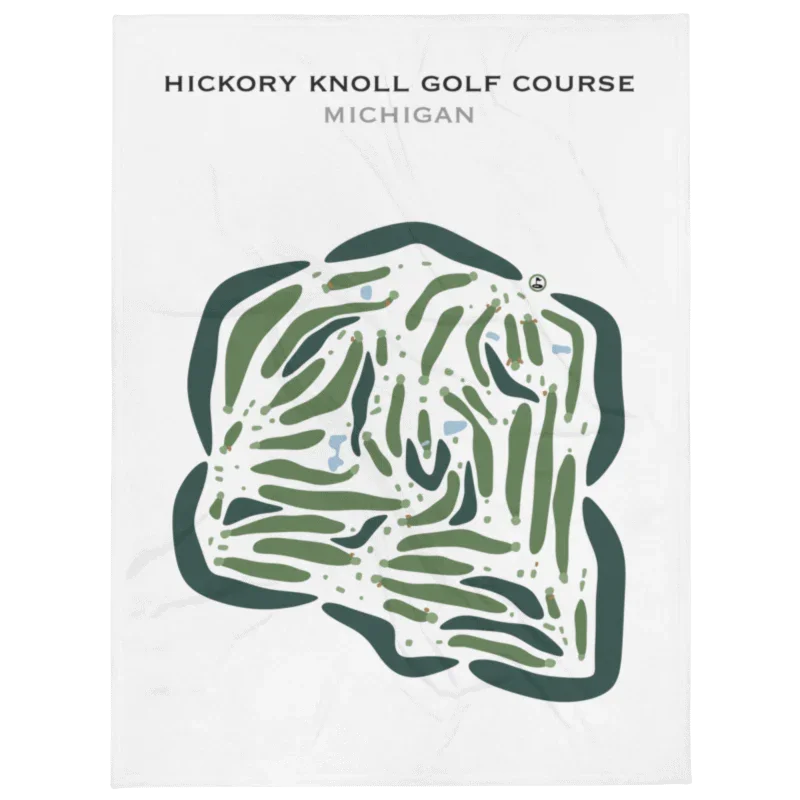 Hickory Knoll Golf Course, Muskegon, Michigan - Printed Golf Courses