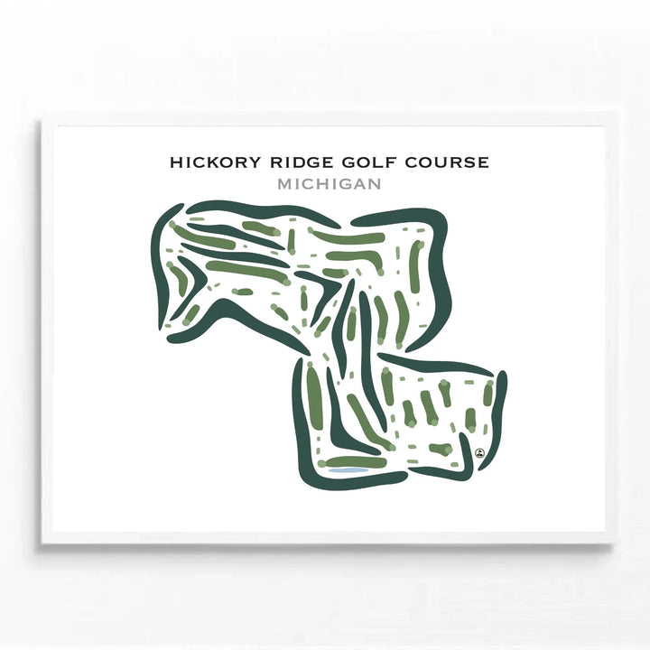 Hickory Ridge Golf Course, Michigan - Printed Golf Courses