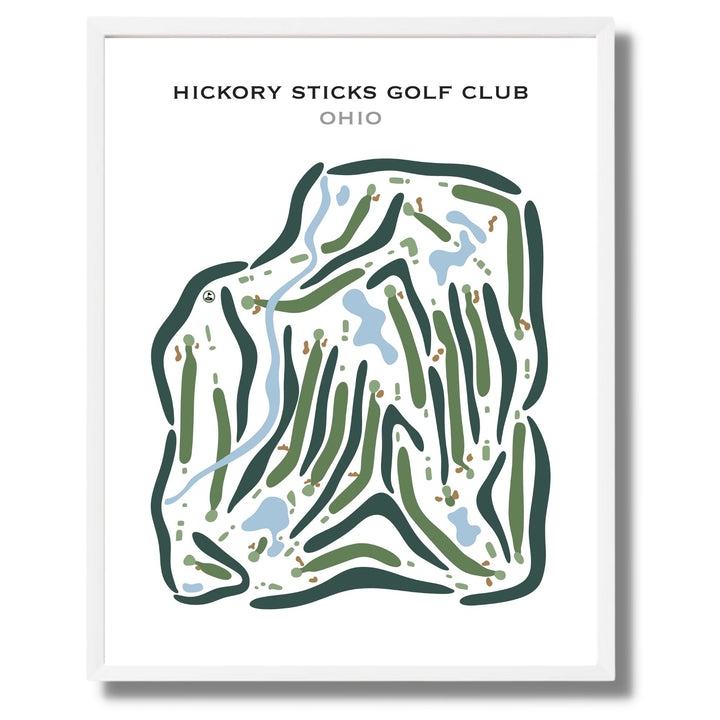 Hickory Sticks Golf Club, Ohio - Printed Golf Courses