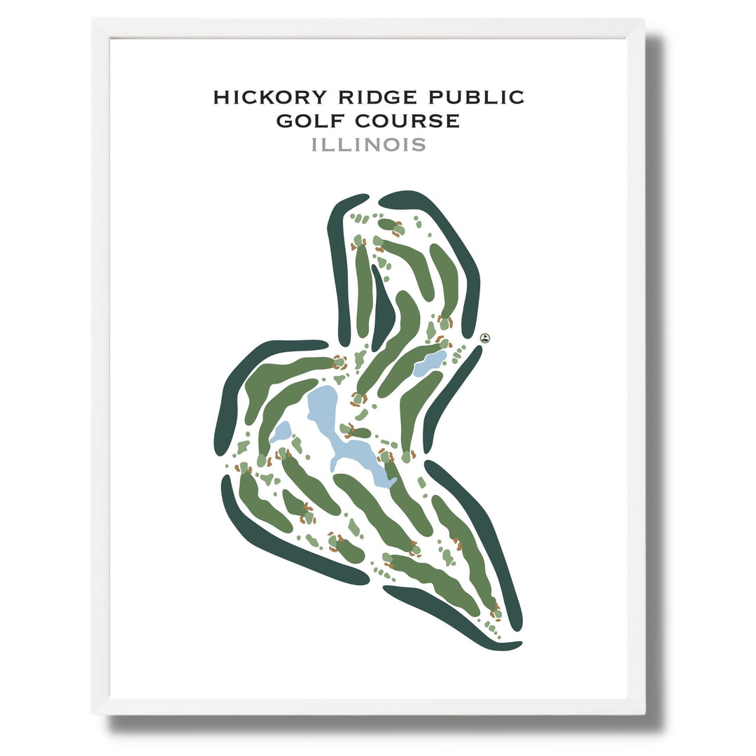 Hickory Ridge Public Golf Course, Illinois - Printed Golf Courses